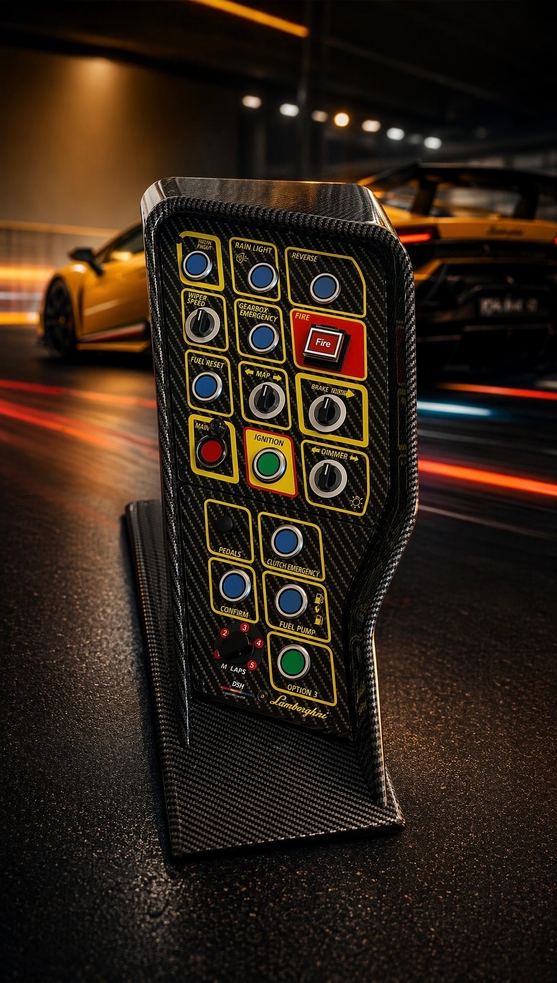 Sim Racing Button Box Rgb DSH PR8L GT3 Button Box | Simracing Buttonbox